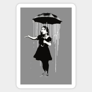 Banksy Rain Street Artist Graffiti Sticker